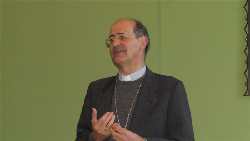 Mons. Maurizio Gervasoni, Vescovo di Vigevano e delegato CEL per i problemi sociali e pastorale giovanile.