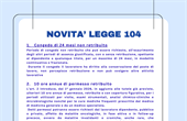 LEGGE 104 - NOVITA' 2026