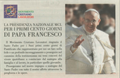 Gli Auguri del MCL ai primi 100 giorni di Papa Francesco