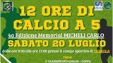 12 ORE DI CALCIO - 4° edizione